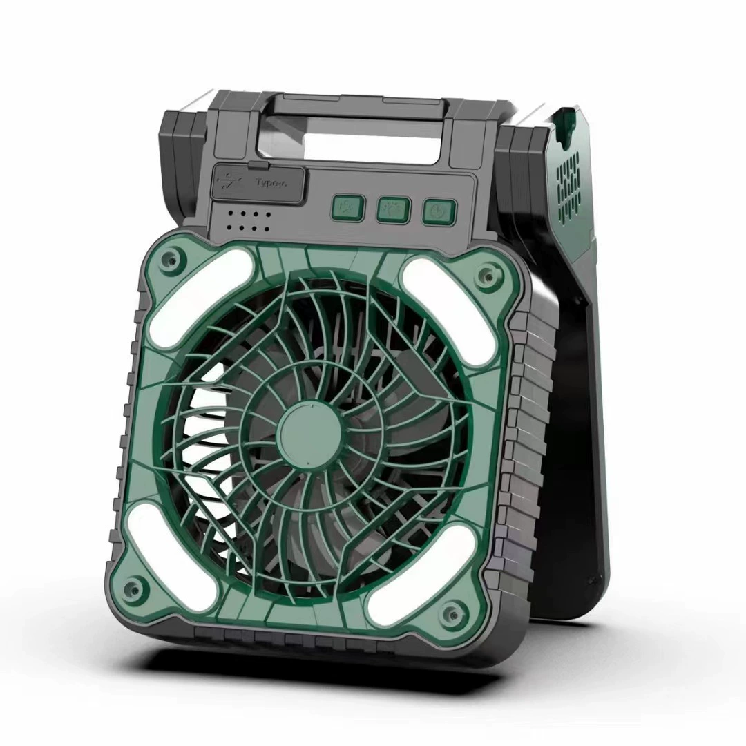 2024 новый Солнечный вентилятор для кемпинга Открытый Портативный Кемпинг высокая выносливость вентилятор зарядки двойного назначения вентилятор свет