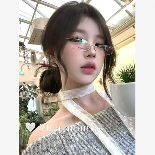 Super All-match Pure Desire Style White Lace Poll Dot Scarf Women's Korean Style Ins Fashionable All-match Shirt with Accessories Scarf