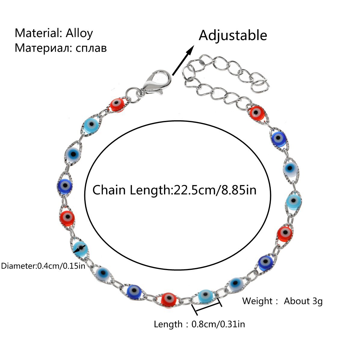 Lucky Evil Eye Red String Bracelet Protection Minimalist Jewelry_voghion.com