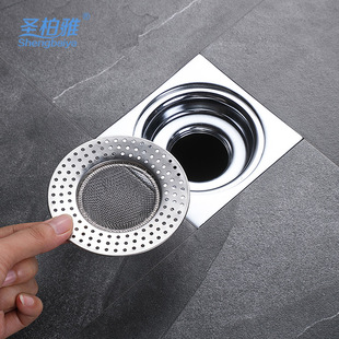 Stainless Steel Floor Drain Filter Kitchen Sink Sink Filter Hair Anti-Clogging Artifact Filter