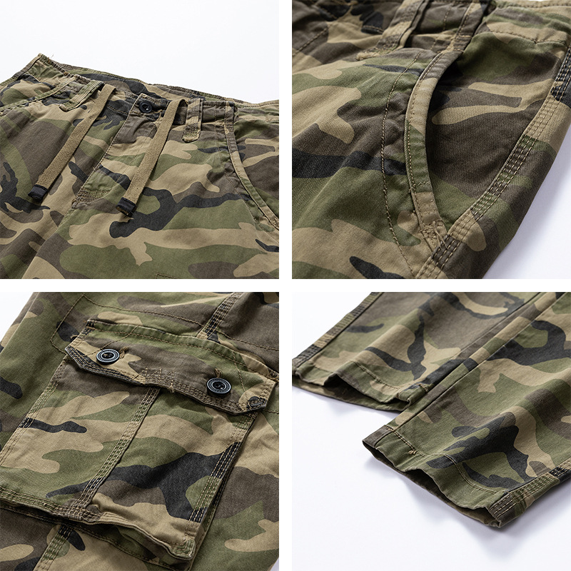 Spring And Autumn Overalls Men's Casual Pants Fashion Camouflage Sports Trend Casual Pants Straight Pants_mkmklike.com