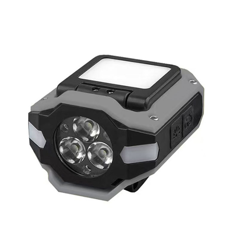 Luz transfronteriza de luz fuerte inducción ajustable de cinco velocidades lámpara de clip de sombrero desmontable luz de alta potencia luz de luz remota al aire libre