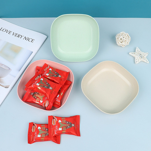 Home deep dish boneless plate food prep plate dining table bone plate waste plate salad bowl snack candy plate