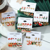 Earrings, set, Christmas small bell, suitable for import, new collection