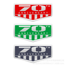 适用吉普jeep牧马人自由侠指南者大切诺基周年纪念标金属车贴纸