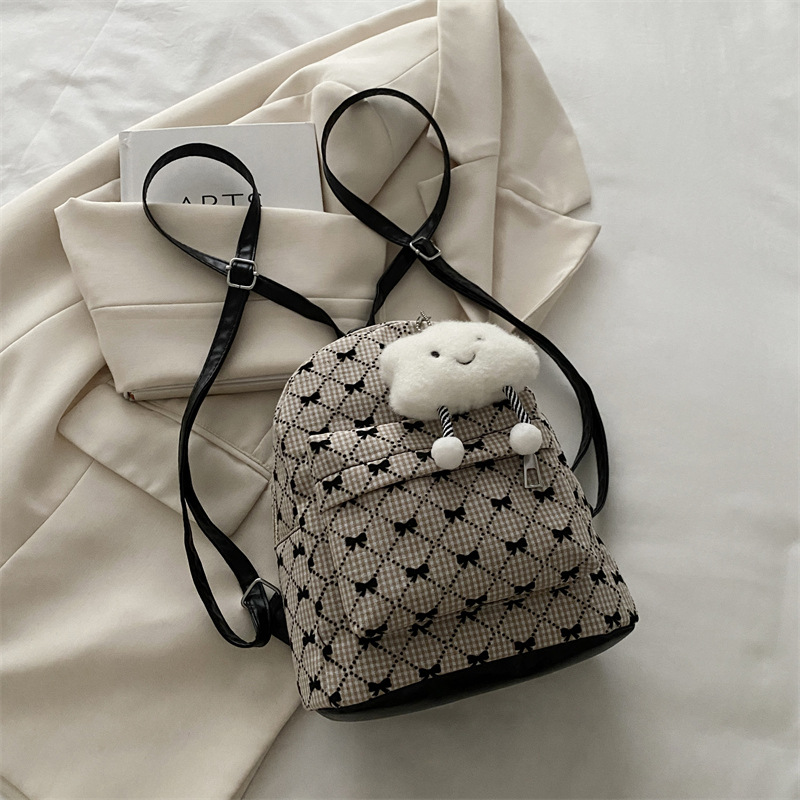 Mochila escolar para mujeres 2024 invierno nuevo estilo versátil este año popular coreano bolsas de viaje bolsas de ocio moda