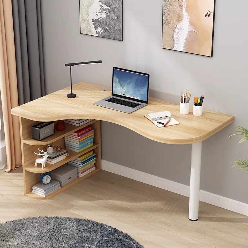 Simple Bedroom Corner Curved Computer Desk Computer Desktop Desk Combination Modern Writing Desk Corner Desk