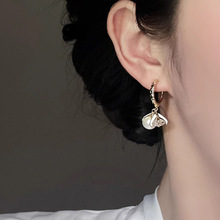 小众设计感水钻耳环女时尚日韩个性轻奢百搭高级感925纯银针耳饰