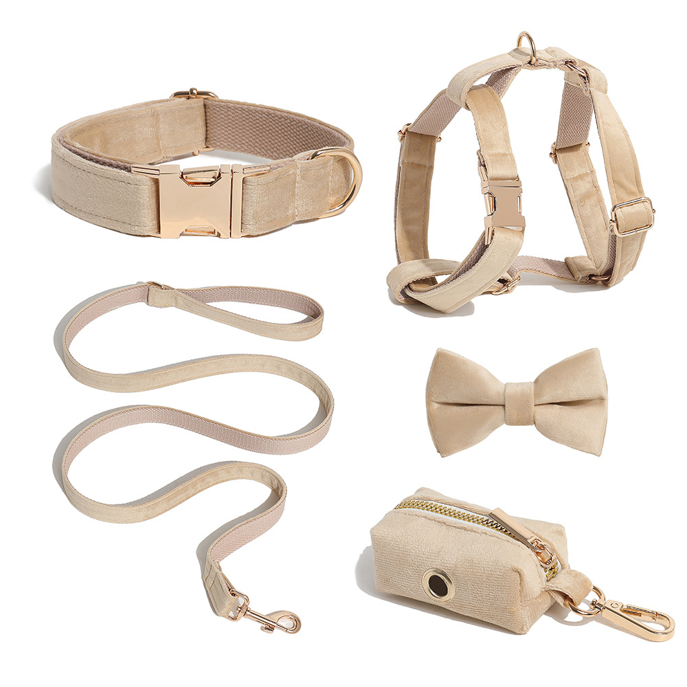 Chaleco para mascotas ajustable de collar de perros, collar de corbata personalizado con flores