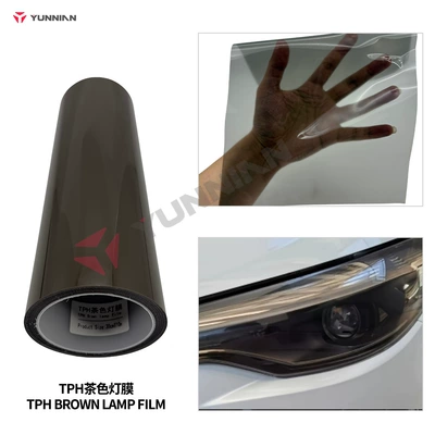 Car headlight protective film — Car Headlight Protective Film Cross-Border Wholesale - tph-brown-light-film-031m