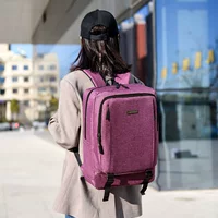 Фиолетовый рюкзак Европейский и американский деловой рюкзак в стиле ретро, большая вместимость, высокий внешний вид, мужчин и женщин, можно использовать в качестве школьных сумок, грязеотталкивающих сумок для компьютера.