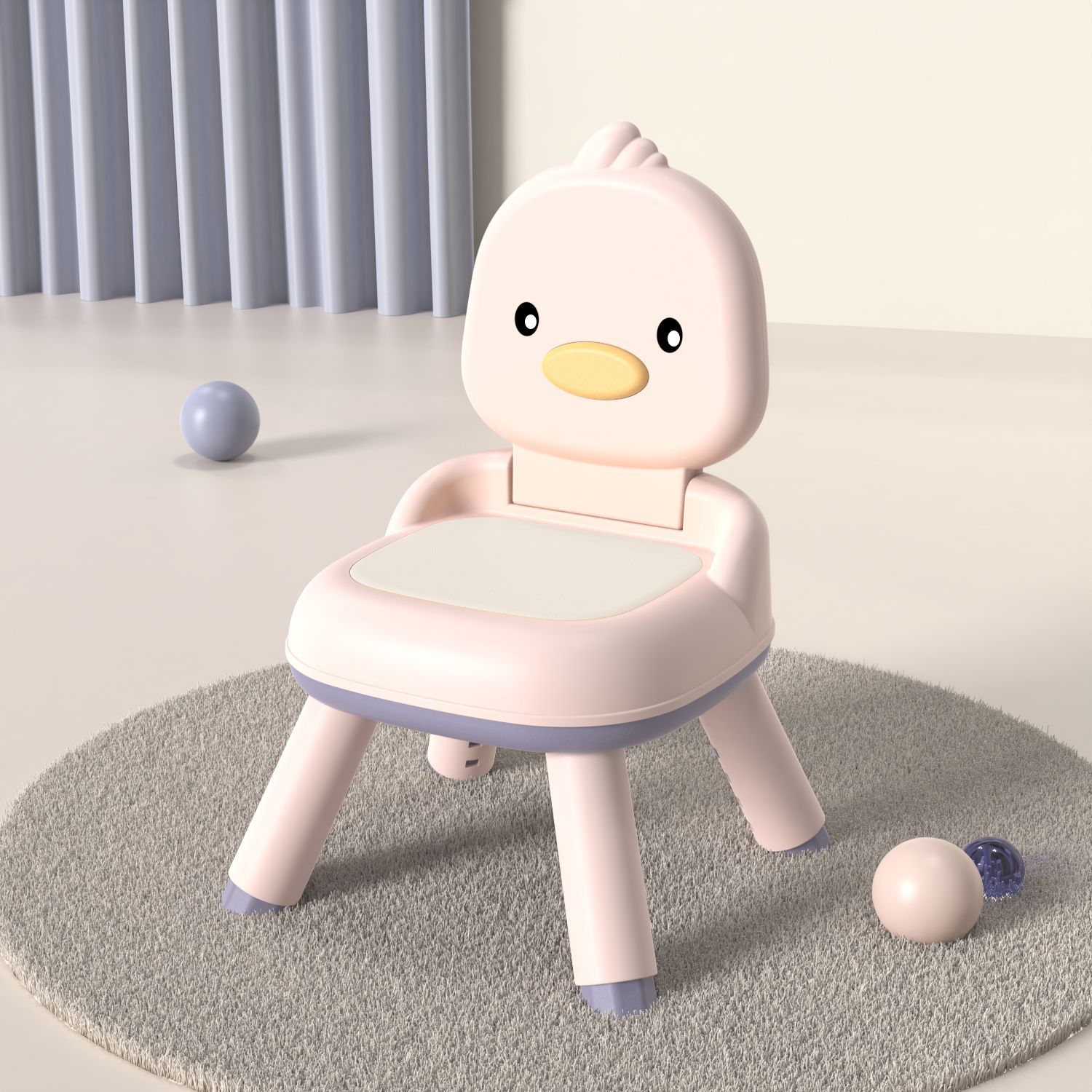 핑크-PU 쿠션 (1-10 년)