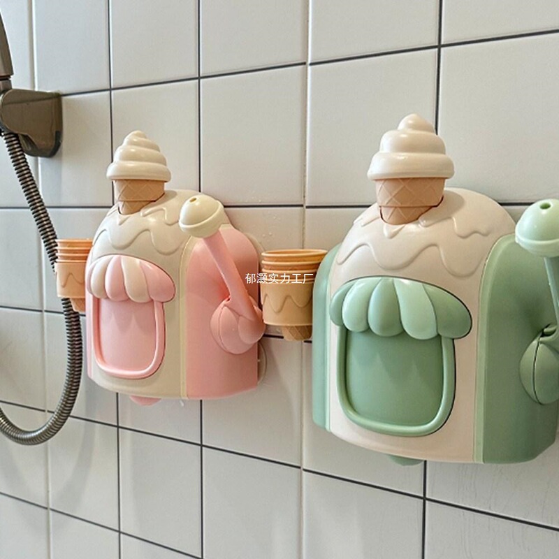 Bathroom Ice Cream Interactive Water Play Artificial Manufacturing Machine Infant Bath Toy Kidsren's Bath Bubble Boys and Girls
