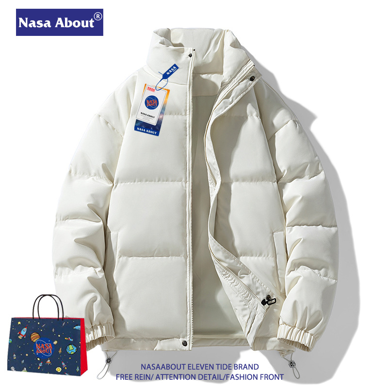 NASA立领羽绒棉服男女款2026新款冬季加厚保暖情侣面包服2025新款