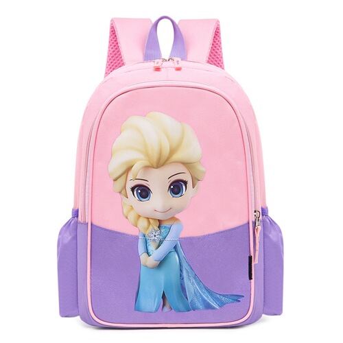 Ladies' live streaming wholesale double shoulder backpack for 2-9 year old children, cartoon style, kindergarten girl school bag, princess backpack