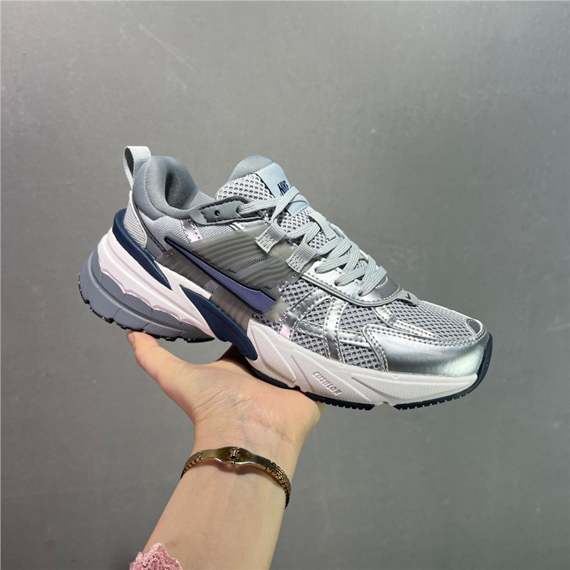 純粋なオリジナル V2K レトロお父さん靴コントラストカラートレンディなジョギングシューズメッシュ通気性スポーツシューズクッション性と耐摩耗性ランニングシューズ|undefined
