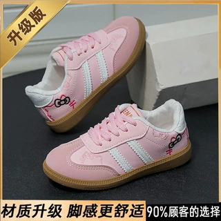 可爱小猫刺绣德训鞋女2025新款韩系小众百搭板鞋休闲小白鞋女外贸