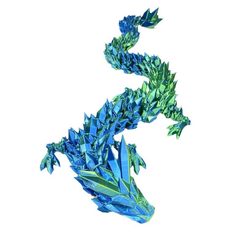 3dプリントの竜の置物の関節の可動の越境の爆発の水晶の竜の手はおもちゃのメーカーの卸売りの観光スポットの水晶の竜を作ります。|undefined