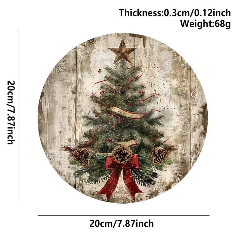 クロスボーダークリスマス木製雪だるまペンダント工芸品クリスマス雰囲気装飾ラウンドサインドアサイン|undefined