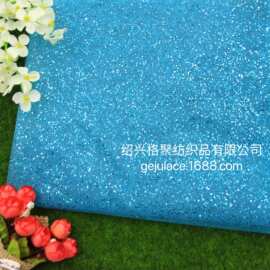 厂家供应 网布撒粉 洒粉网纱 金葱满天星点点 闪粉亮片舞台装童装