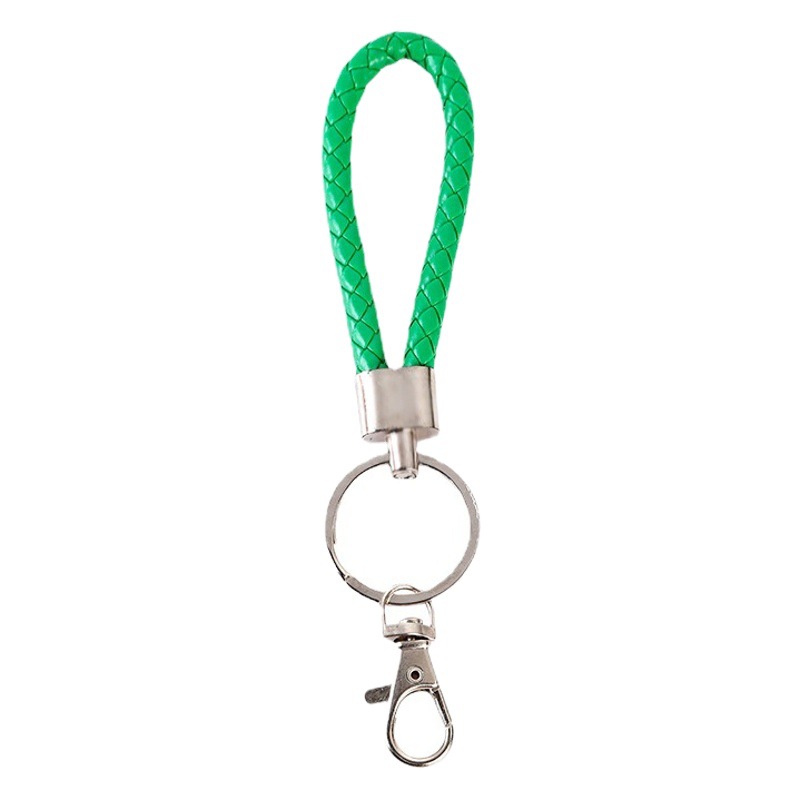 Ready Stock Cross-Border Leather Cord Keychain Pendant Car Key Chain Ornament Metal Accessories Jewelry Small Gifts Wholesale
