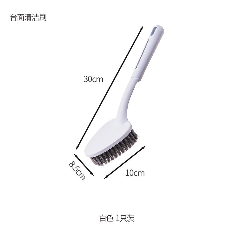 삼각형 청소 브러시 흰색 1 팩