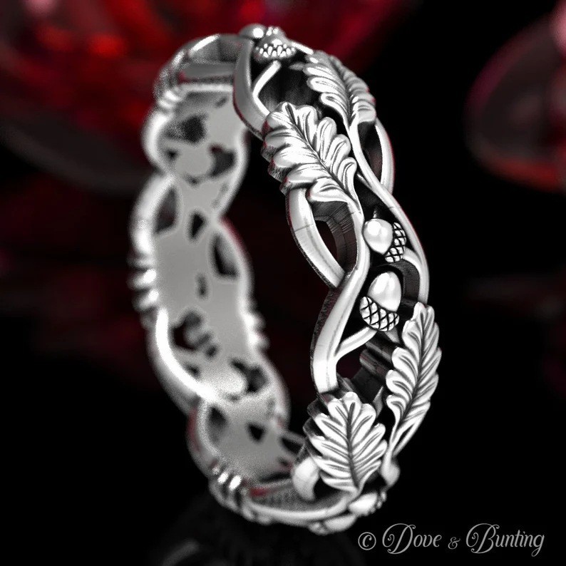 New Arrival Thorn Fashion Ring Alloy Creative Personality Retro Style Artistic Forest Ring Trendy