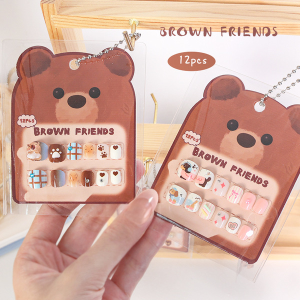Cute children's cartoon short nail stickers for nails