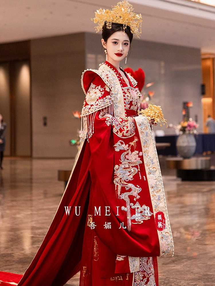 Hanfu, wedding dress, full set