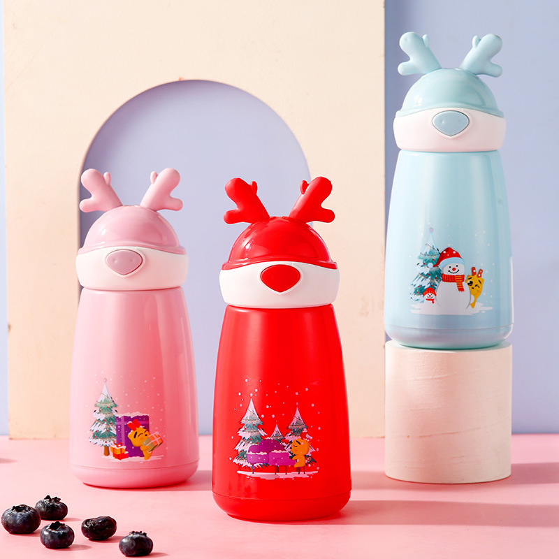 Taza de vidrio infantil con conejo - Regalo navideño, personalizable