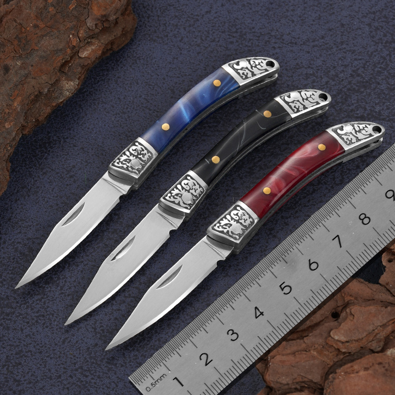 新款迷你小刀锋利随身便携开箱刀水果刀口袋刀野外防身美工刀露营