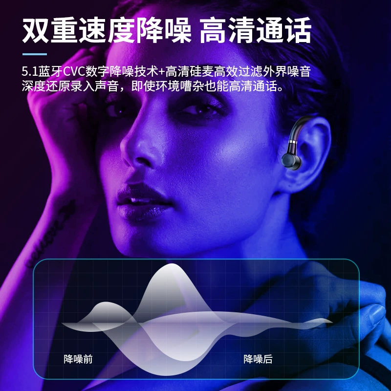 Кросс -граница Q12 Bluetooth гарнитура большая мощность беспроводной ультра -длинный непрерывный авиационный наушник движущегося шума снижение гарнитура Huaqiangbei оптовый