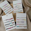 Fruit earrings, set, suitable for import, simple and elegant design, Korean style, 20 pair