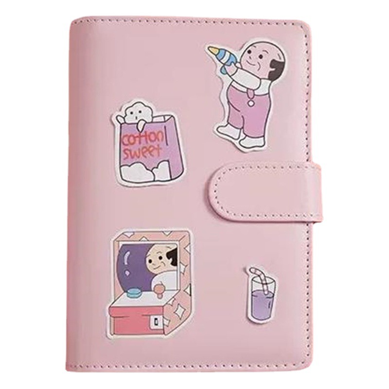 Macaron Diario Libro libro de hojas sueltas libro de diario de efectivo de estilo coreano cuaderno financiero de gastos portátiles para niños