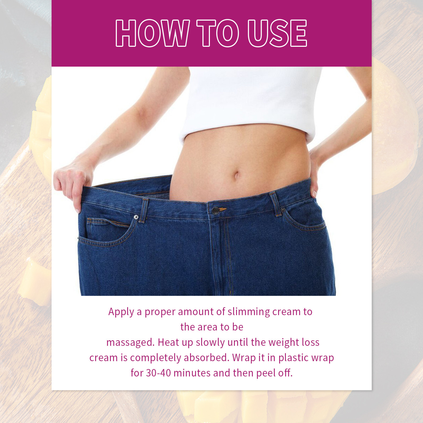 OUHOE Mango laihdutusvoide vatsan supistukseen, vyötärön muotoiluun, ison vatsan kiinteytykseen, käsivarsien palvontaan, lihahierontaan ja kohotukseen_voghion.com