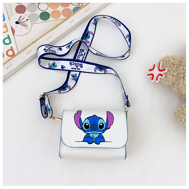 New fashionable children's single-shoulder crossbody snack bag PU cartoon cute Kuroshidi baby small bag for girls full figure