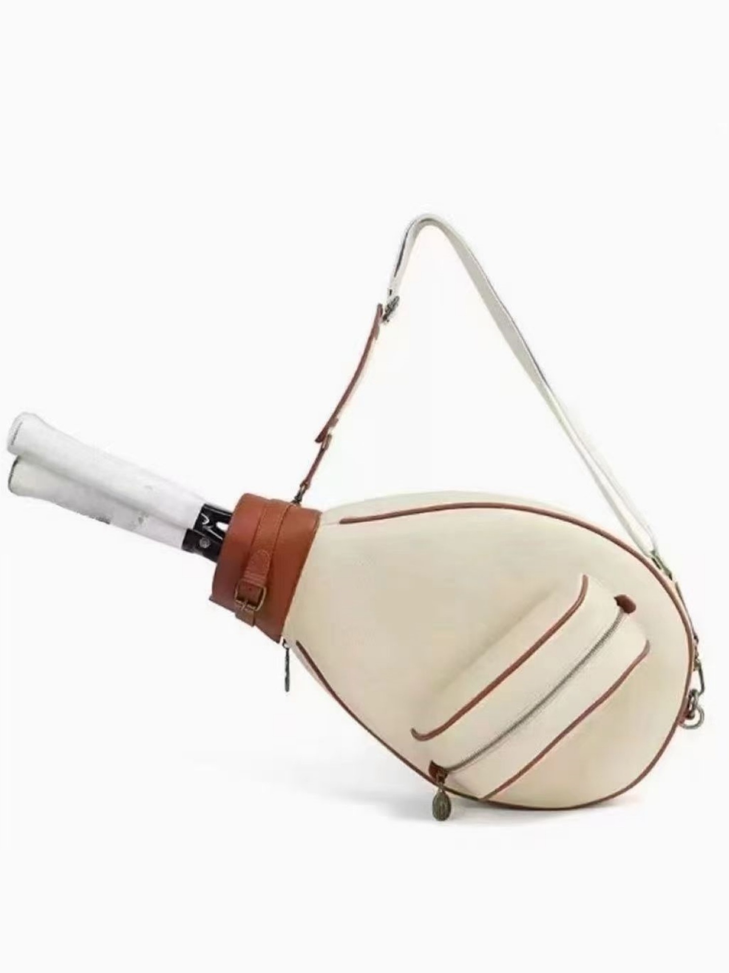 Bolsa de tenis de lujo ligera de alta gama, bolsa de bádminton, mochila para adultos, bolso retro de hombro para hombres, estudiantes, bolso deportivo de mujer