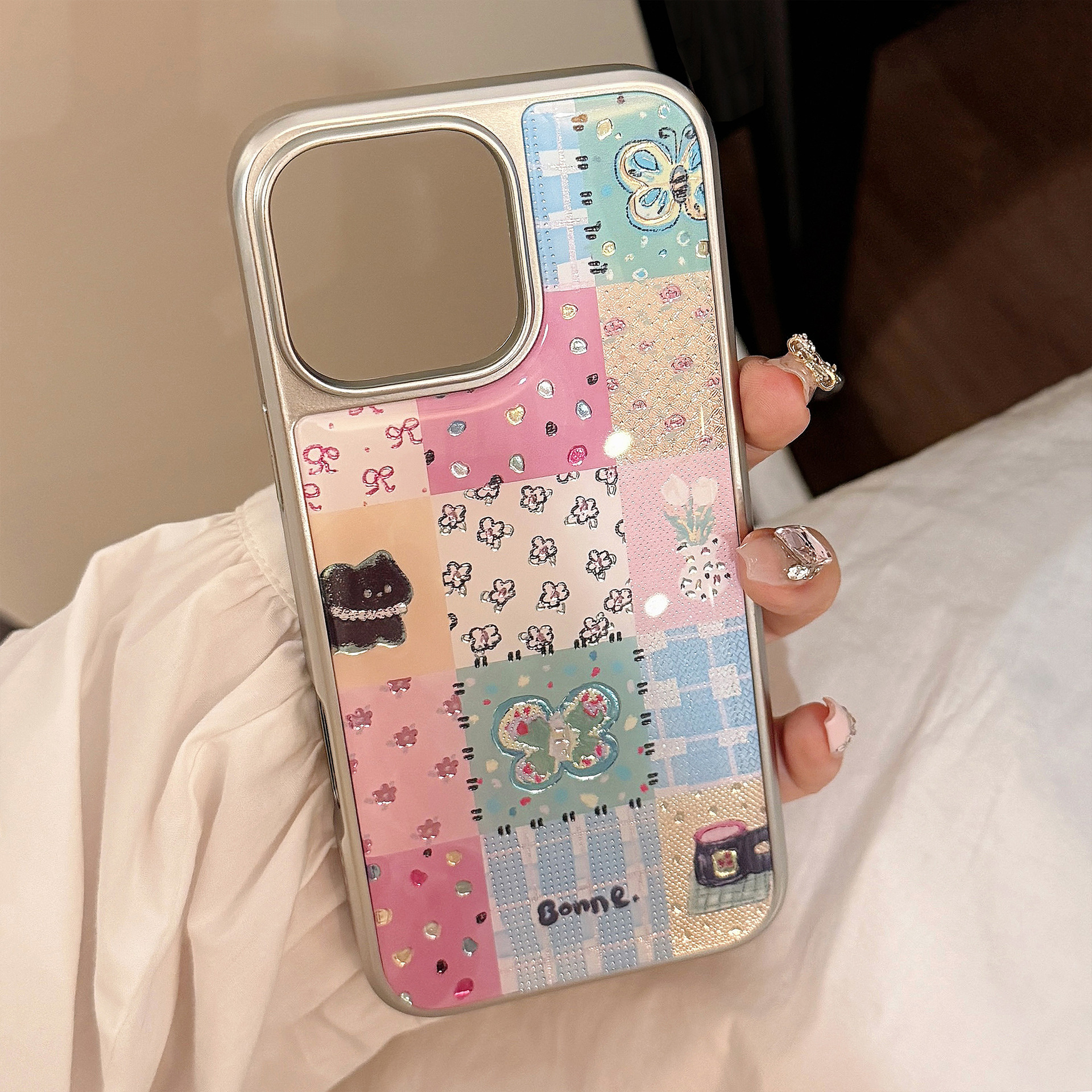 Protective Phone Case For Apple Iphone Pro Max Plus Plaid Gilt_voghion.com