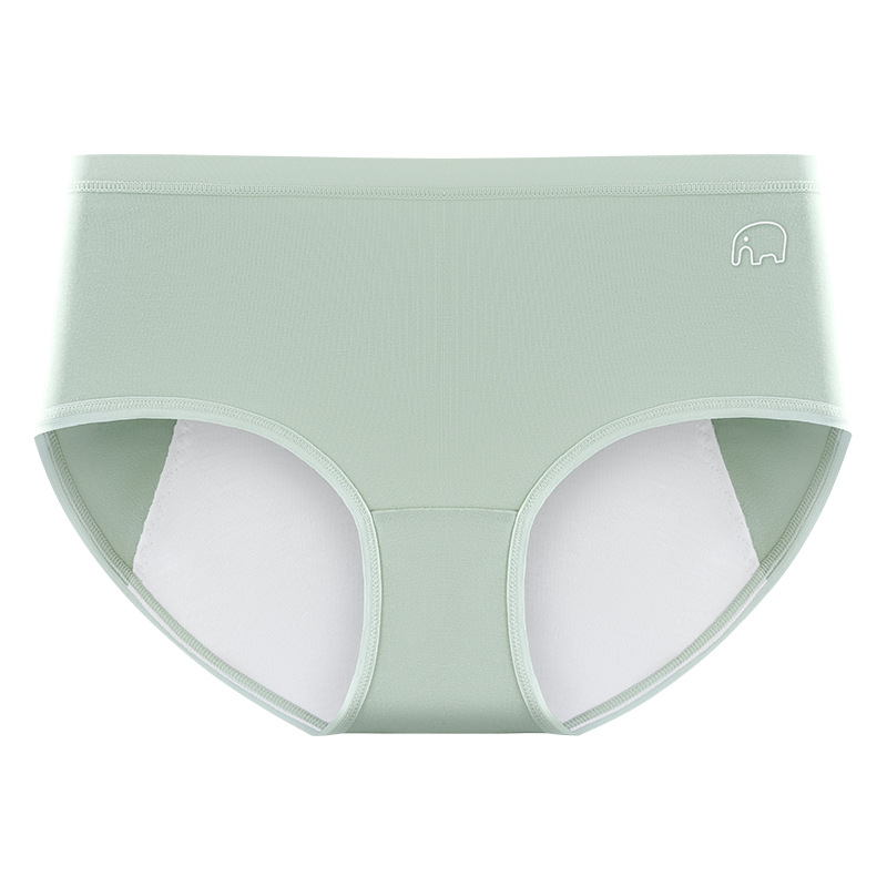 La ropa interior menstrual de la tía grande de cintura media de algodón puro aumenta y ensancha, a prueba de fugas, pantalones fisios de elefante ligeros y transpirables, refrescantes image 12