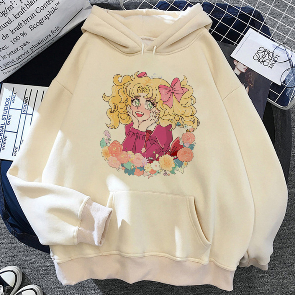Candy Candy Anime hoodies women aesthetic setwear Hooded Shi
