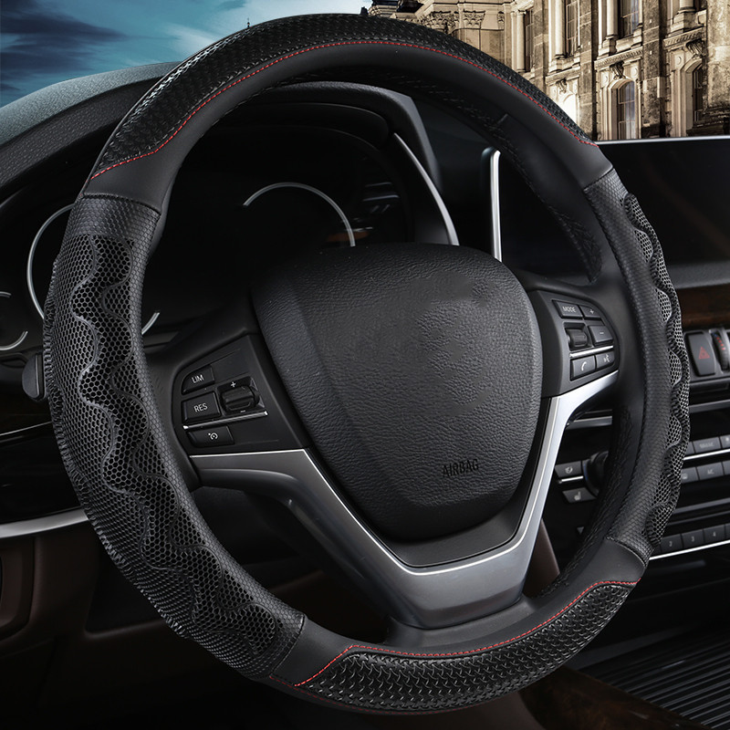 Four Seasons Car Steering Wheel Cover for X-Trail, Livina, Tiida, Sylphy, Sunny, Teana, and Qashqai Universal Steering Wheel Cover Cross-Border