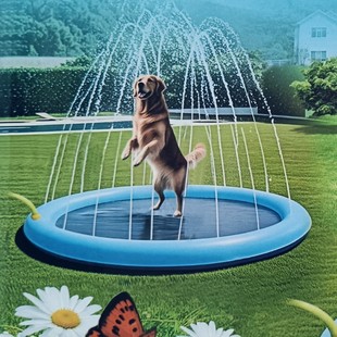 Pvc Pet Spray Pad Pool Round Spray Pool Outdoor Water Play Pet Kidsren's Play Spray Pad