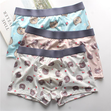 男士时尚内裤 中腰平角时尚印花男内裤 新款情侣男裤头 厂家直营