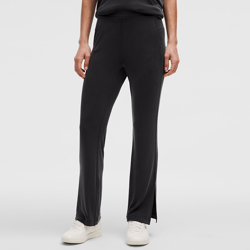 Lulu Sand Washed Drapey Softstreme Women's Draped Bell-Bottom Pants Cross-Border E-Commerce Supply