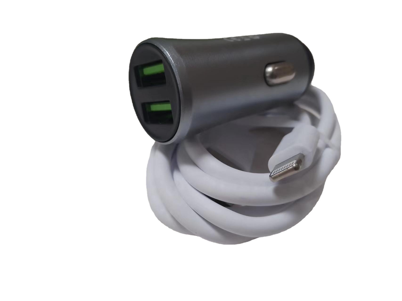 QIHANG 源头工厂车载散热快充双USB2.4A全兼容 旅行带数据线套装