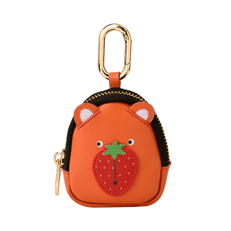 Поясная сумка Strawberry от 八门虫社 в оттенках фуксия, желто-оранжевая и черная, носится через плечо