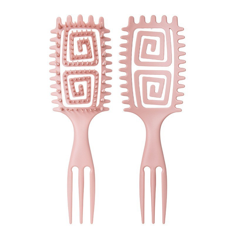 Hot sale cabello WANMEI hueco pein de modelado multifuncional extrusor de pasta de cola afilada pein flojo rebote rizado