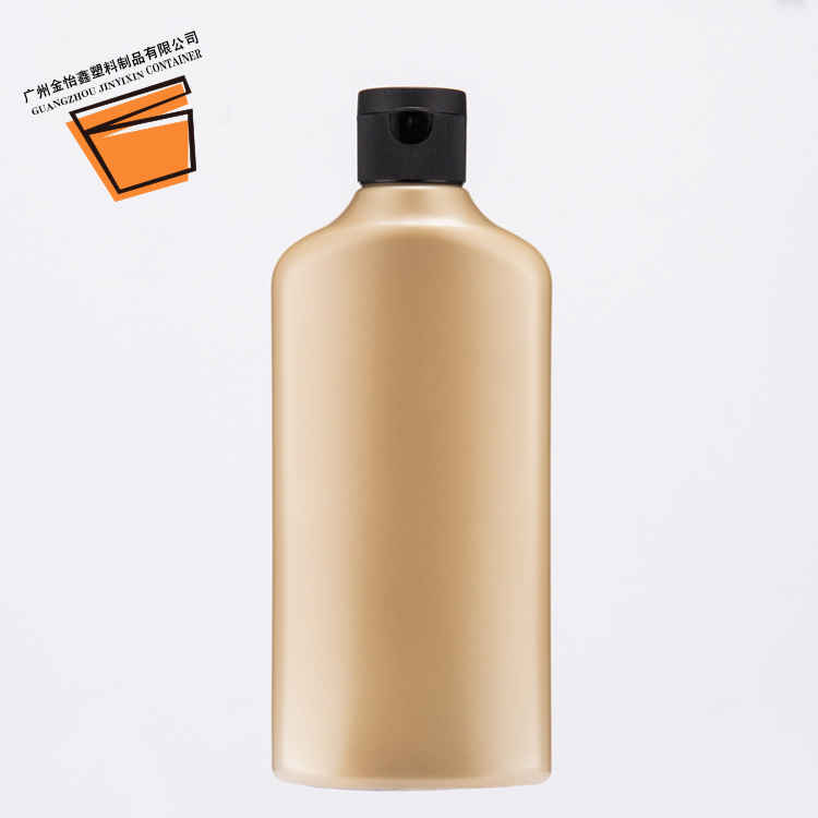 450ML半透色塑料瓶PET塑料扁瓶 漱口水瓶 卸妆水护发素瓶子