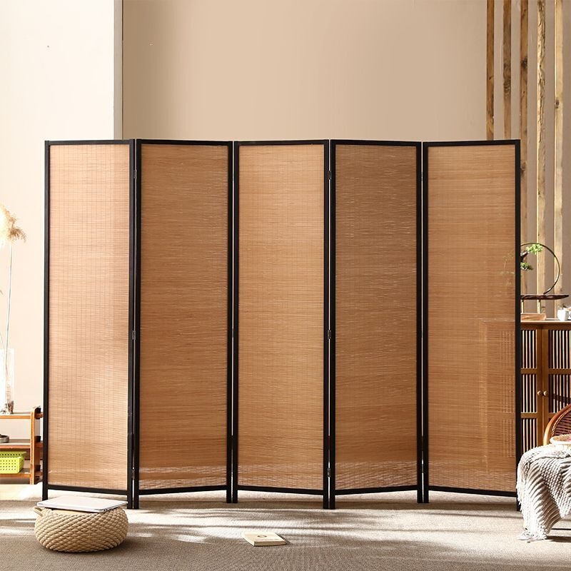 Chinese-Style Bamboo Screen Partition Wall for Living Room, Foldable Movable Divider for Bedroom, Modern Minimalist Office and Home Use Chinese-Style Bamboo Screen Partition Wall for Living Room, Foldable Movable Divider for Bedroom, Modern Minimalist Office and Home Use