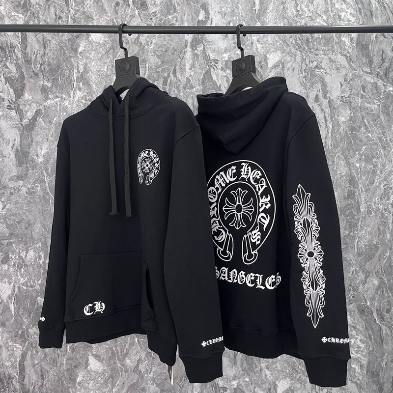 25ss正确版Chrome Hearts 克罗伈十字架连帽卫衣百搭潮流时尚批发|undefined